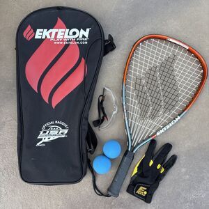 Ektelon 900 Power Level Racquetball Oversize 105 Racquet w/ Case, Balls, Glasses